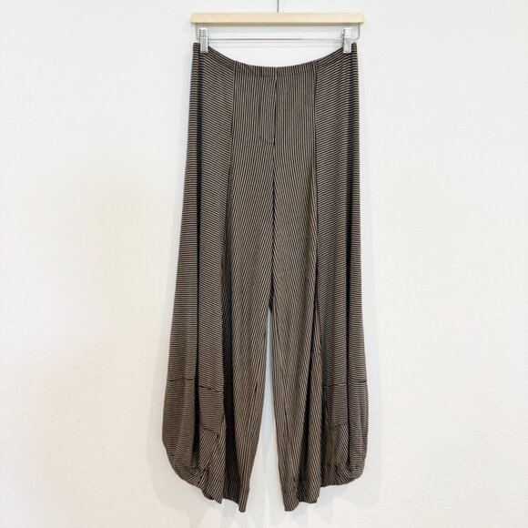 Alembika Essential Punto Striped Lantern Barrel Pull On Pants Lagenlook US 6-8 - Picture 1 of 8
